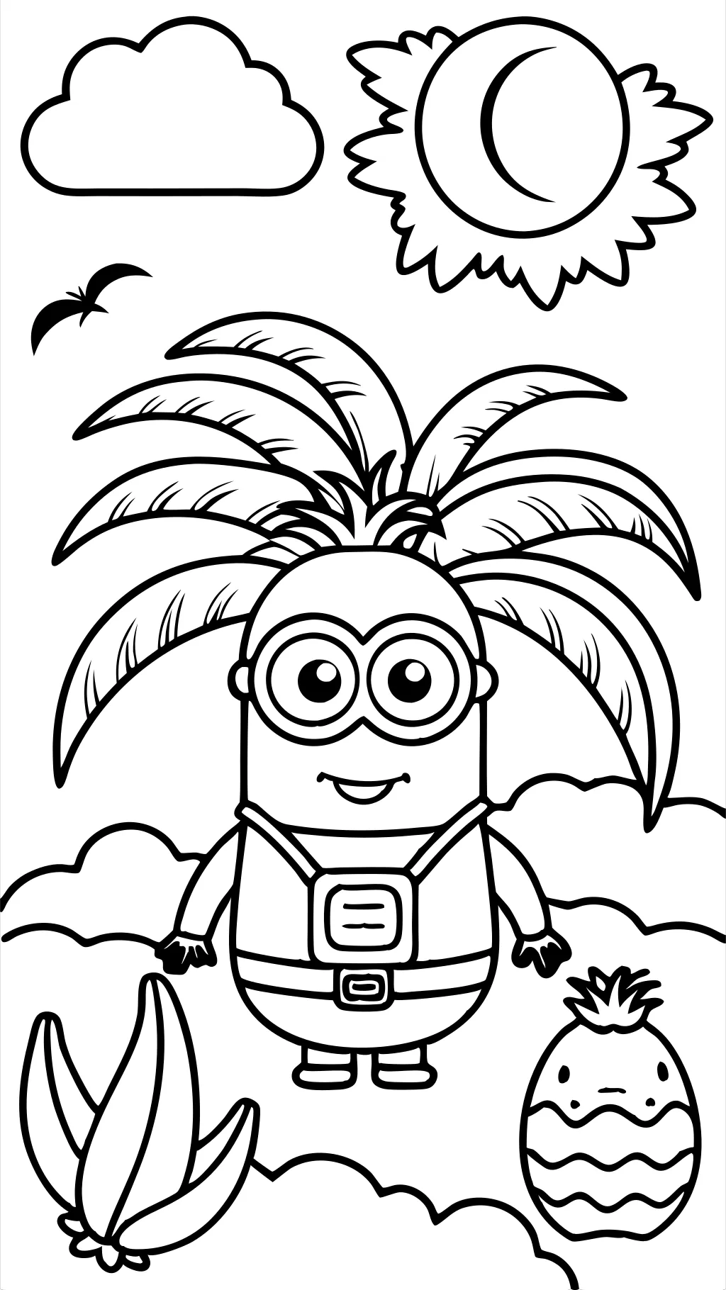 bob minion coloring pages